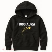 1000 Aura Plus 1000 Aura Points Meme Humor Kids Hoodie thumb 0