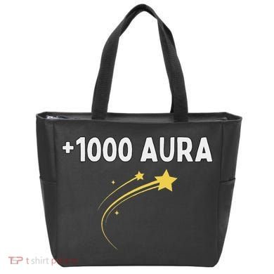 1000 Aura Plus 1000 Aura Points Meme Humor Tote Bag
