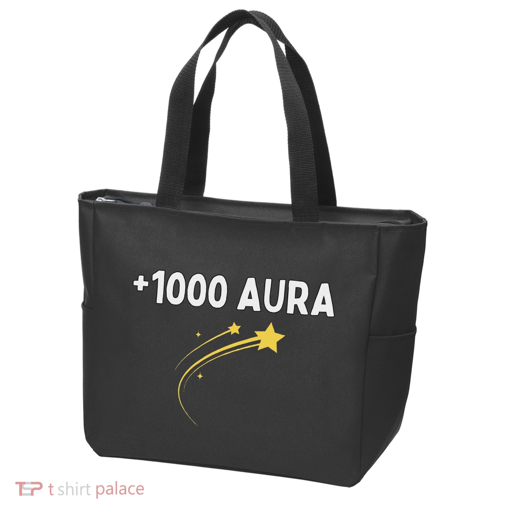 1000 Aura Plus 1000 Aura Points Meme Humor Tote Bag