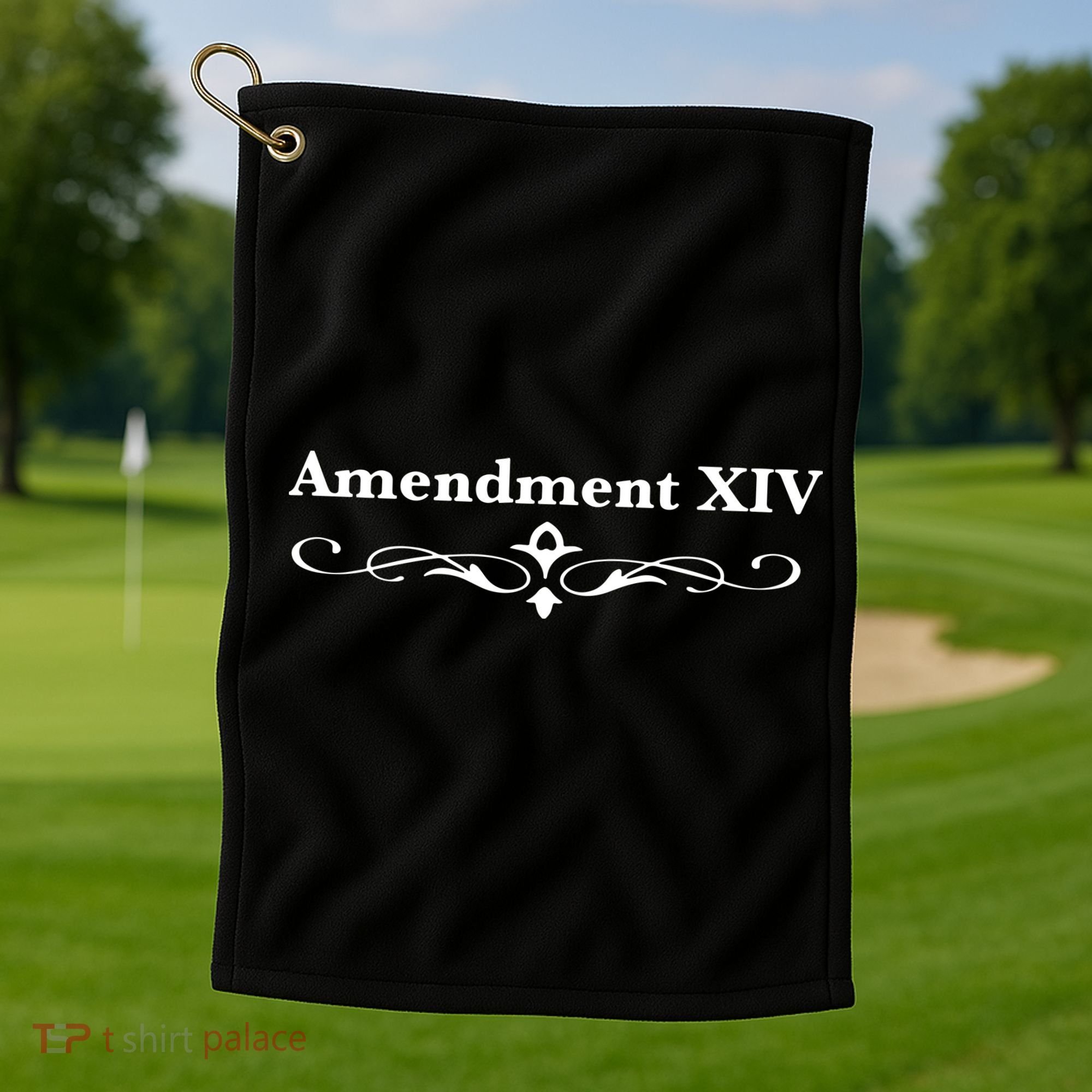14TH Amendment USA Constitution Golf Towel