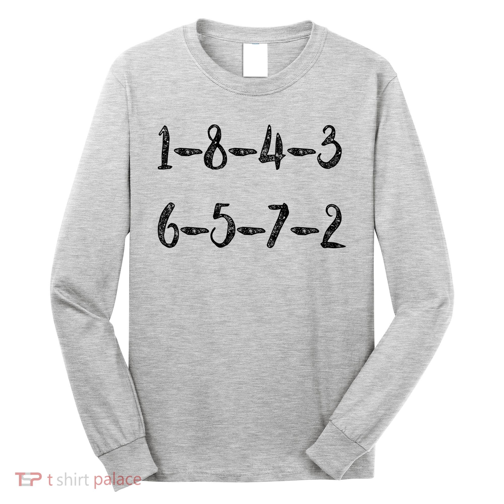 18436572 AWESOME V8 FIRING ORDER CAR ENTHUSIAST Long Sleeve Shirt