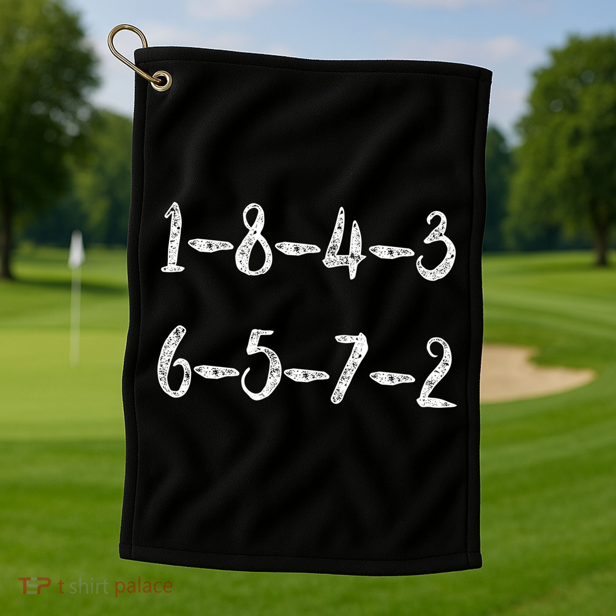 18436572 AWESOME V8 FIRING ORDER CAR ENTHUSIAST Golf Towel