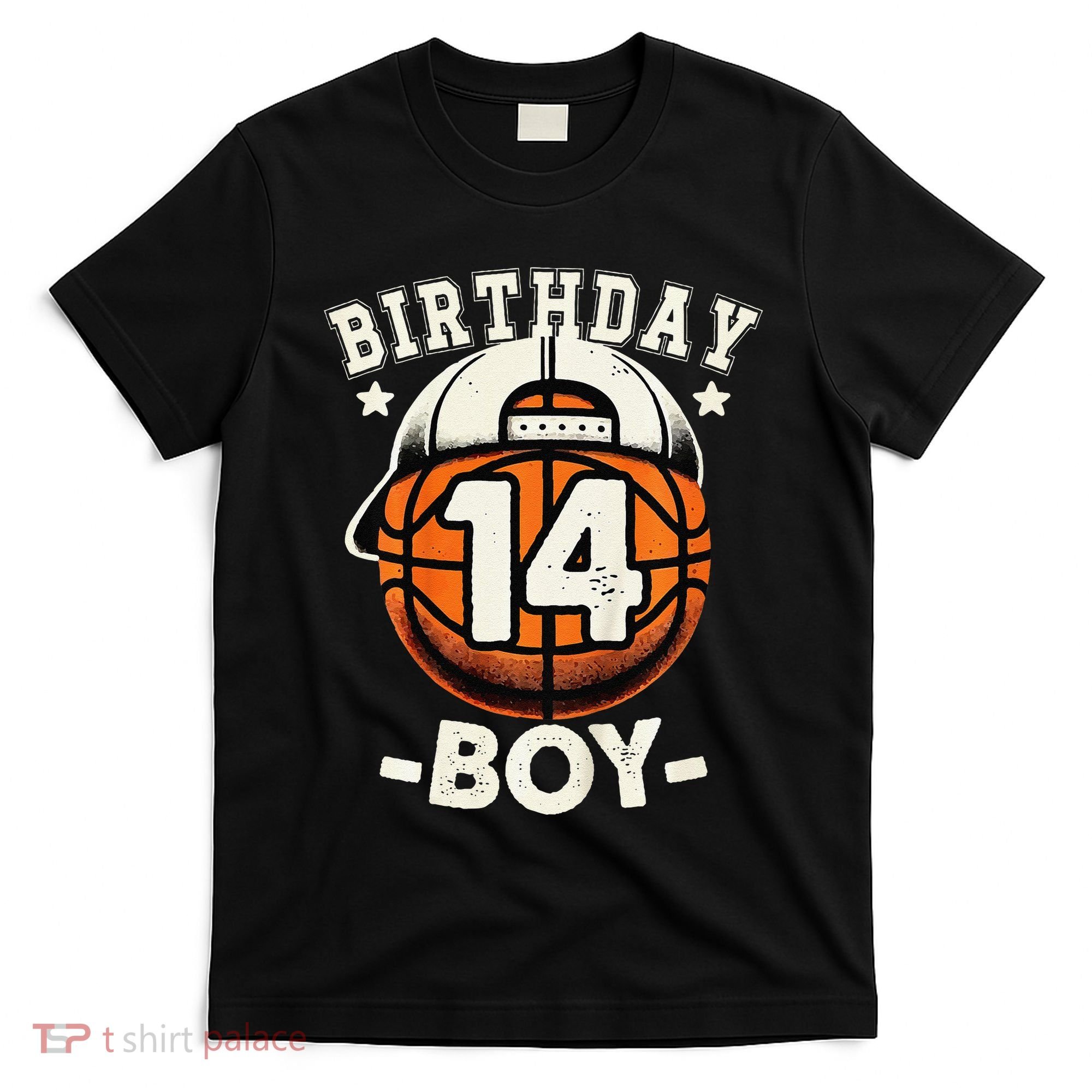 14th Birthday 14 Year Old Basketball Theme Decorations T-Shirt