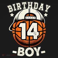 14th Birthday 14 Year Old Basketball Theme Decorations Women's Hoodie thumb 2