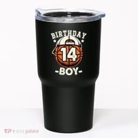 14th Birthday 14 Year Old Basketball Theme Decorations Tumbler thumb 0