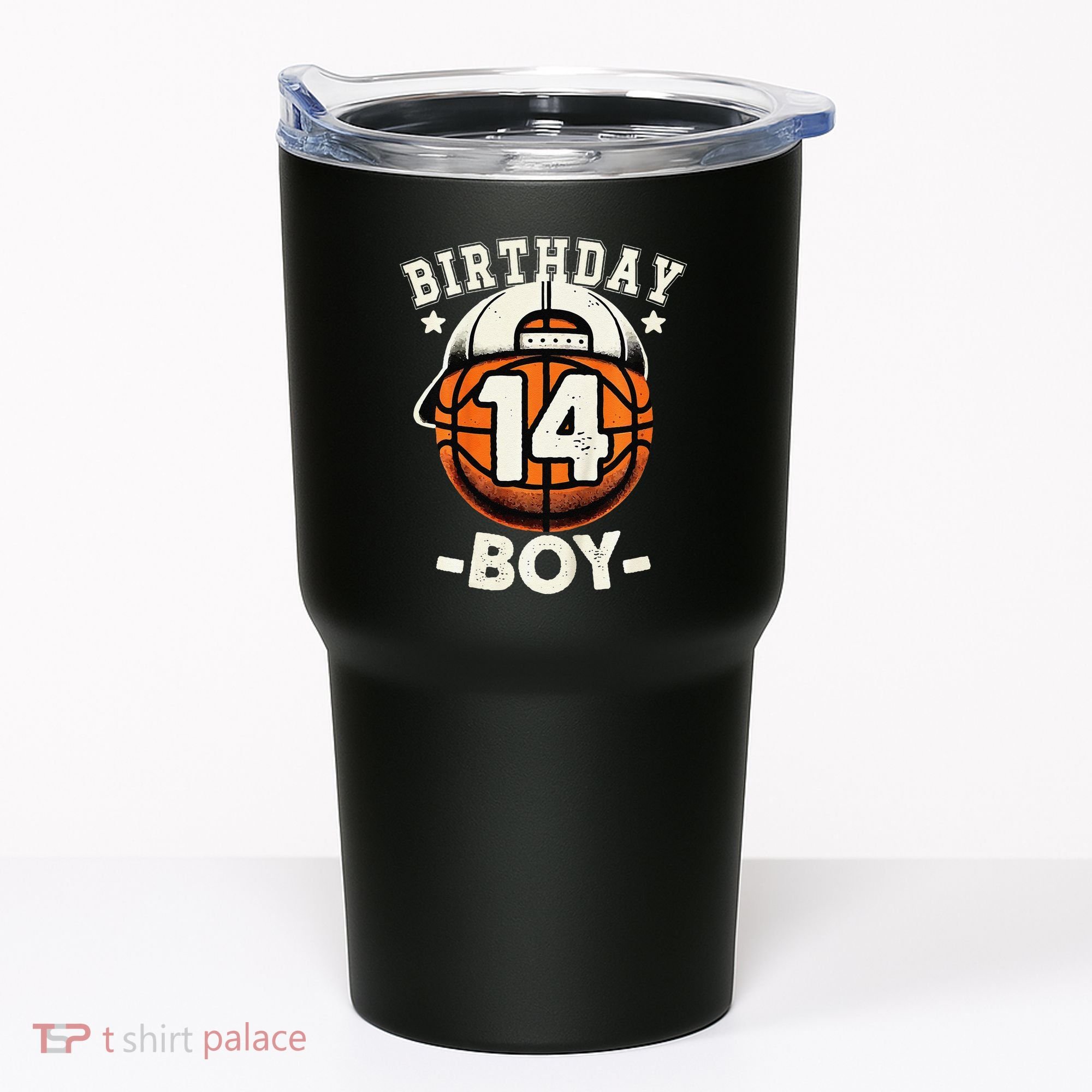 14th Birthday 14 Year Old Basketball Theme Decorations Tumbler