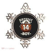 14th Birthday 14 Year Old Basketball Theme Decorations Ornament thumb 0