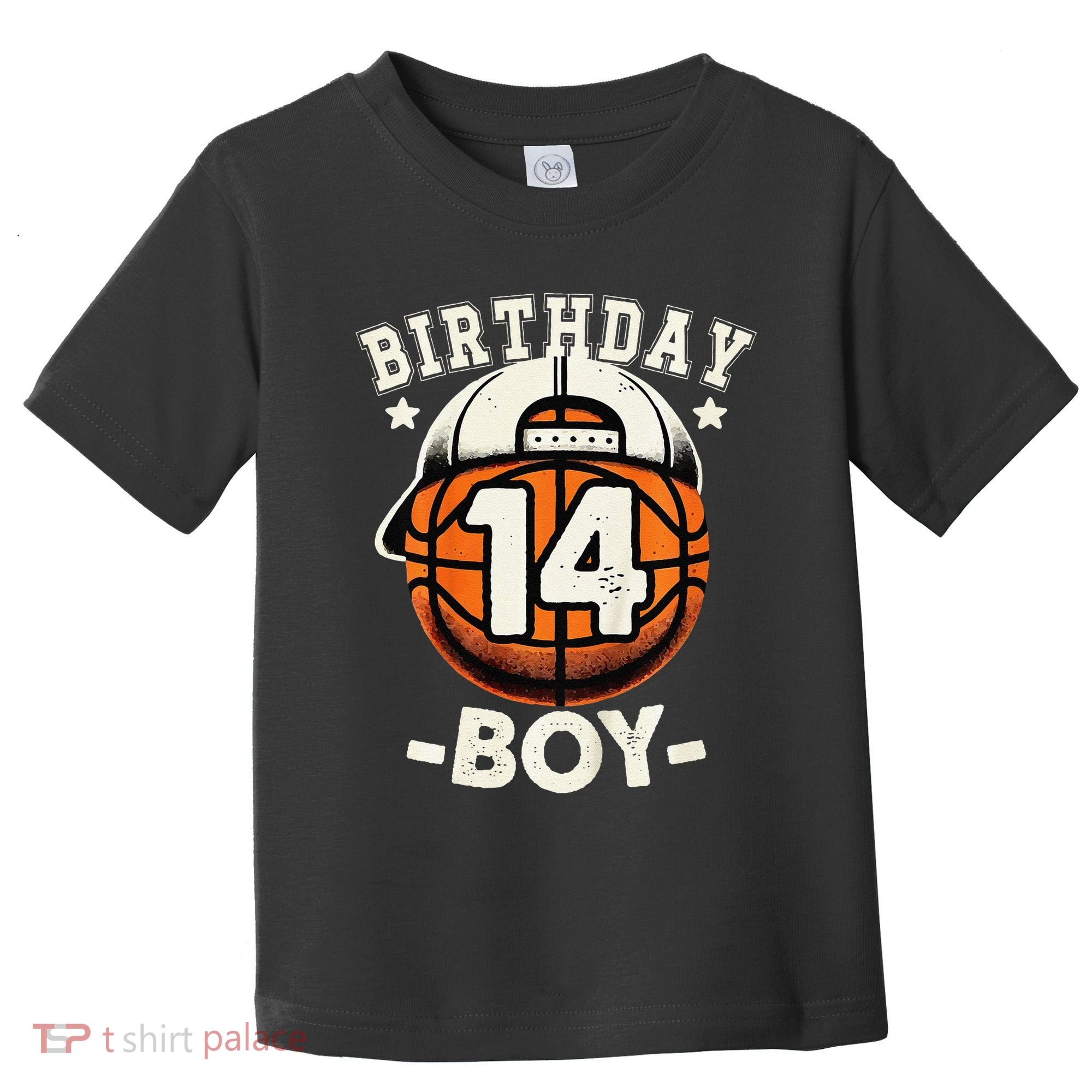 14th Birthday 14 Year Old Basketball Theme Decorations Toddler T-Shirt