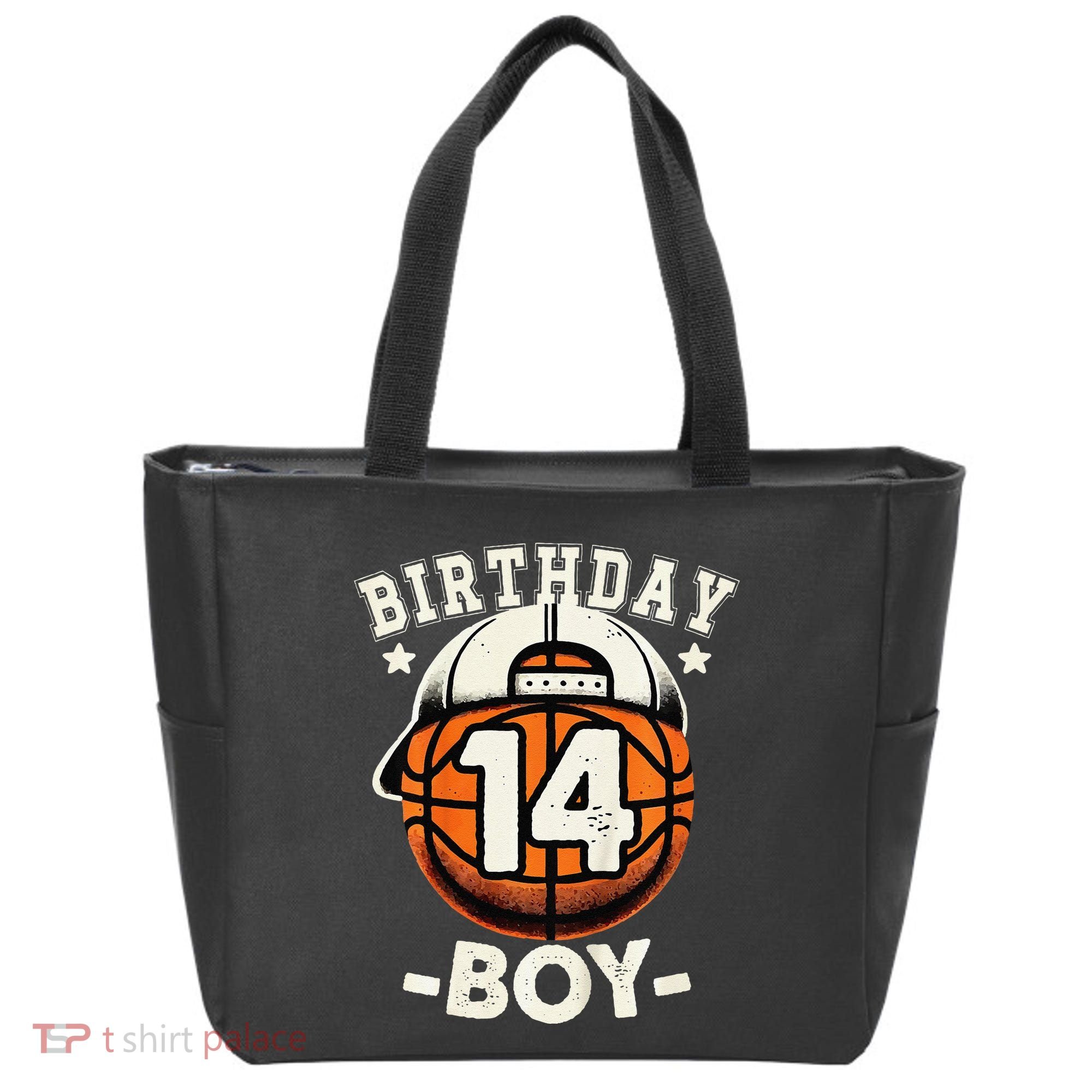 14th Birthday 14 Year Old Basketball Theme Decorations Tote Bag