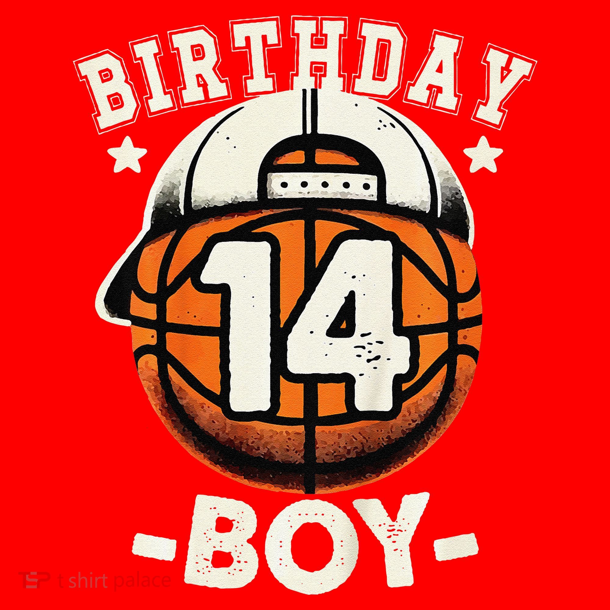 14th Birthday 14 Year Old Basketball Theme Decorations Santa Hat