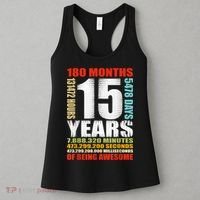 15th Birthday 15 Years Old Boy Girl  Being Awesome Women's Tank Top thumb 3