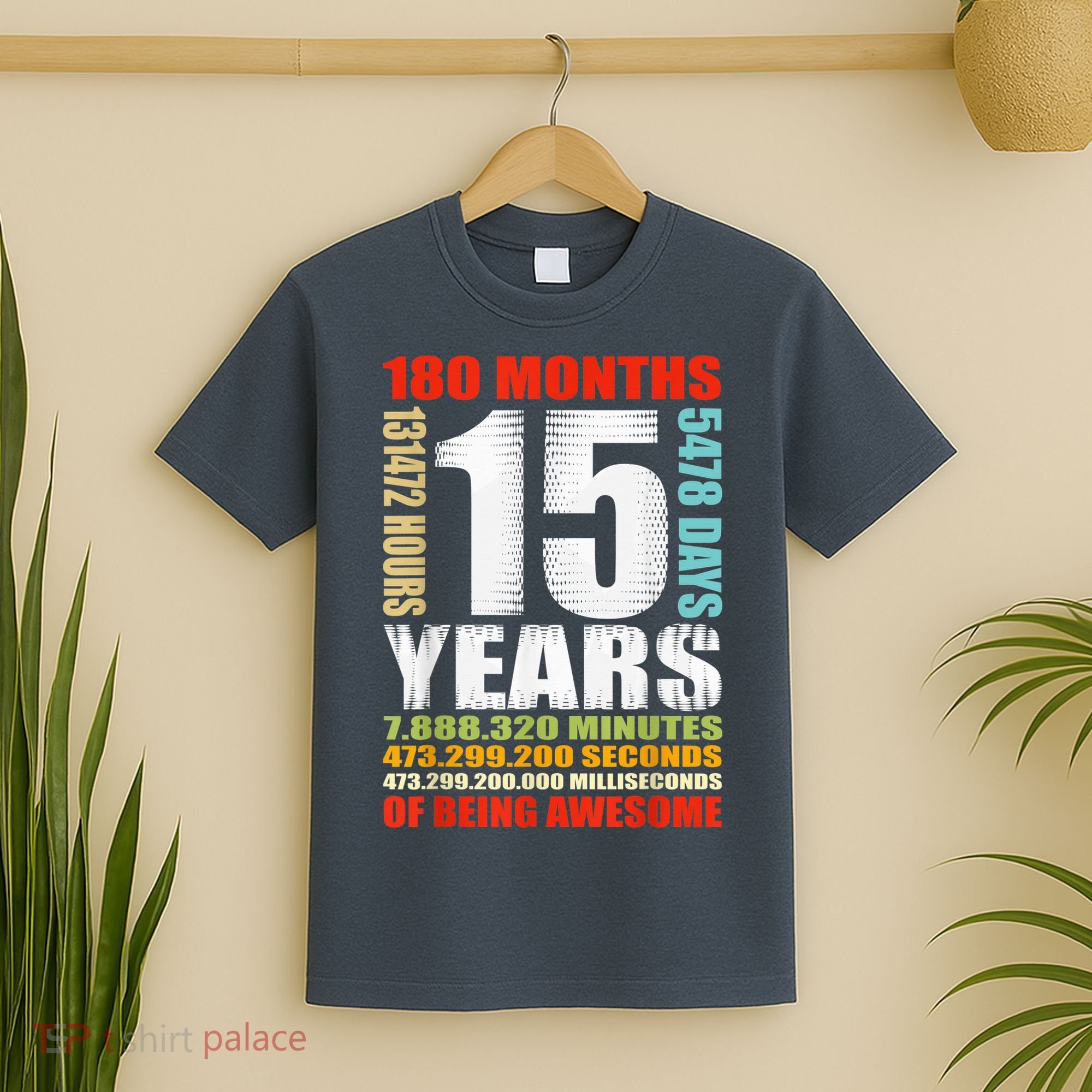 15th Birthday 15 Years Old Boy Girl  Being Awesome T-Shirt