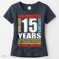 15th Birthday 15 Years Old Boy Girl  Being Awesome Women's T-Shirt thumb 0