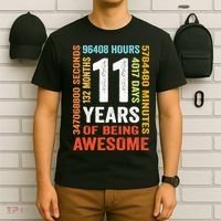 11th Birthday 11 Years Old Vintage Retro 132 Months T-Shirt thumb 6