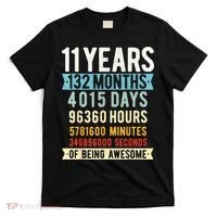 11th Birthday 11 Years Old Vintage Retro 132 Months Shirt T-Shirt thumb 0