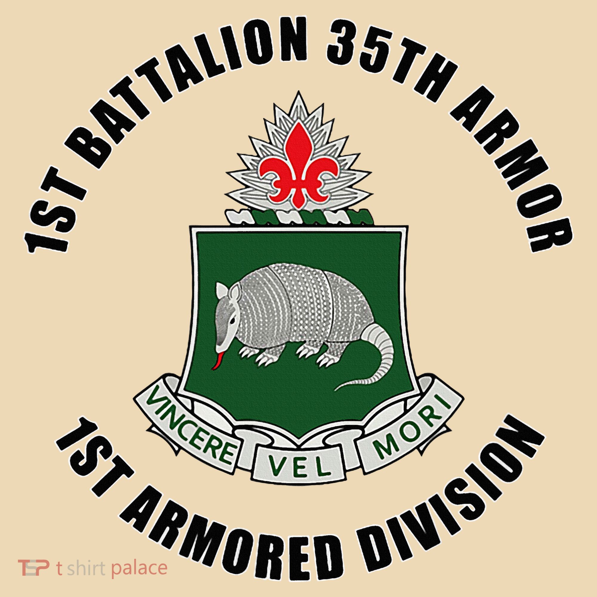 1st Battalion 35th Armor 1st Armored Division Tote Bag