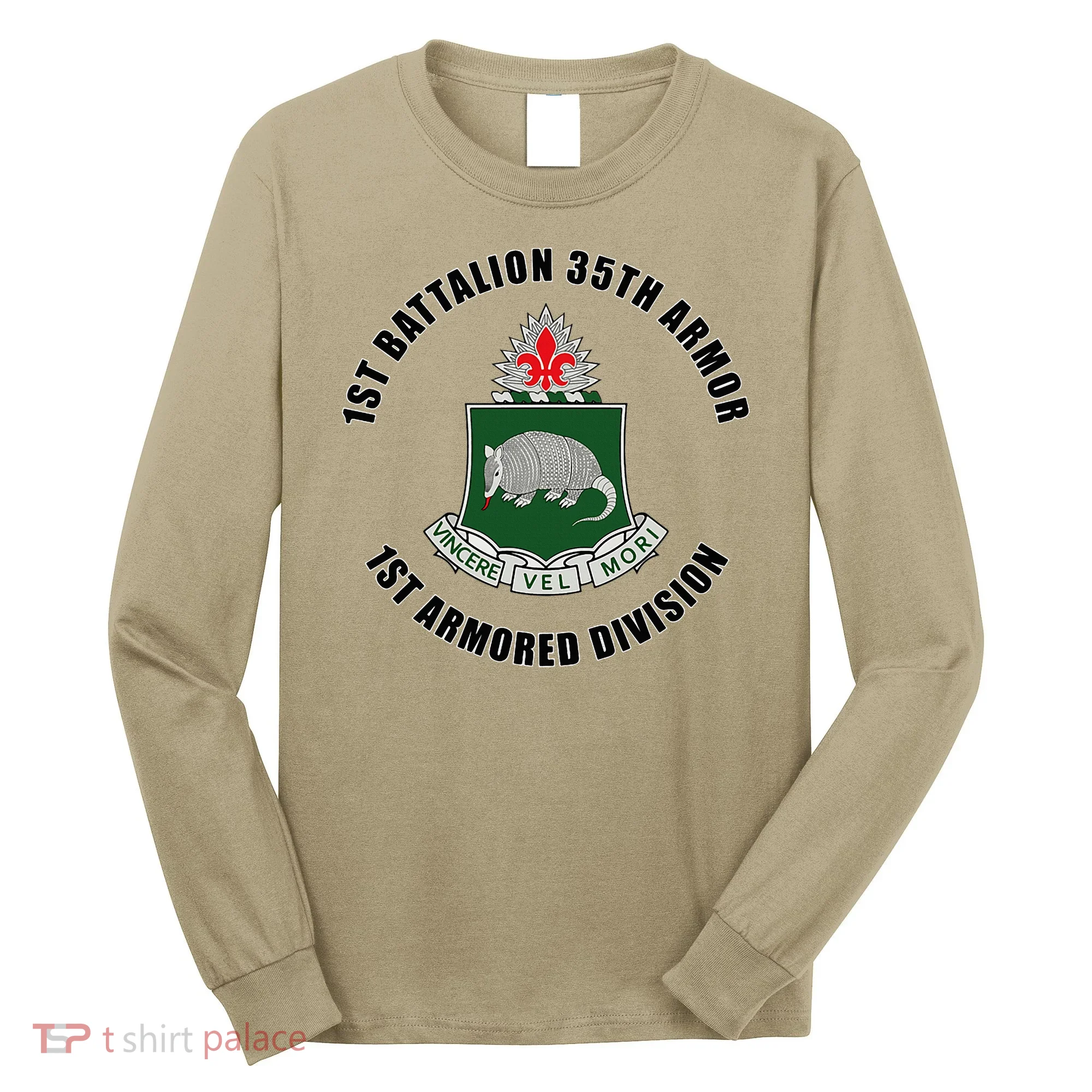 1st Battalion 35th Armor 1st Armored Division Long Sleeve Shirt