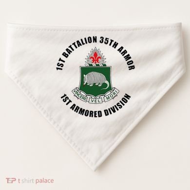 1st Battalion 35th Armor 1st Armored Division USA-Made Doggie Bandana