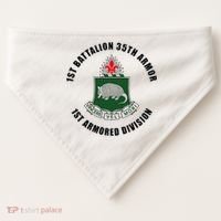 1st Battalion 35th Armor 1st Armored Division USA-Made Doggie Bandana thumb 0