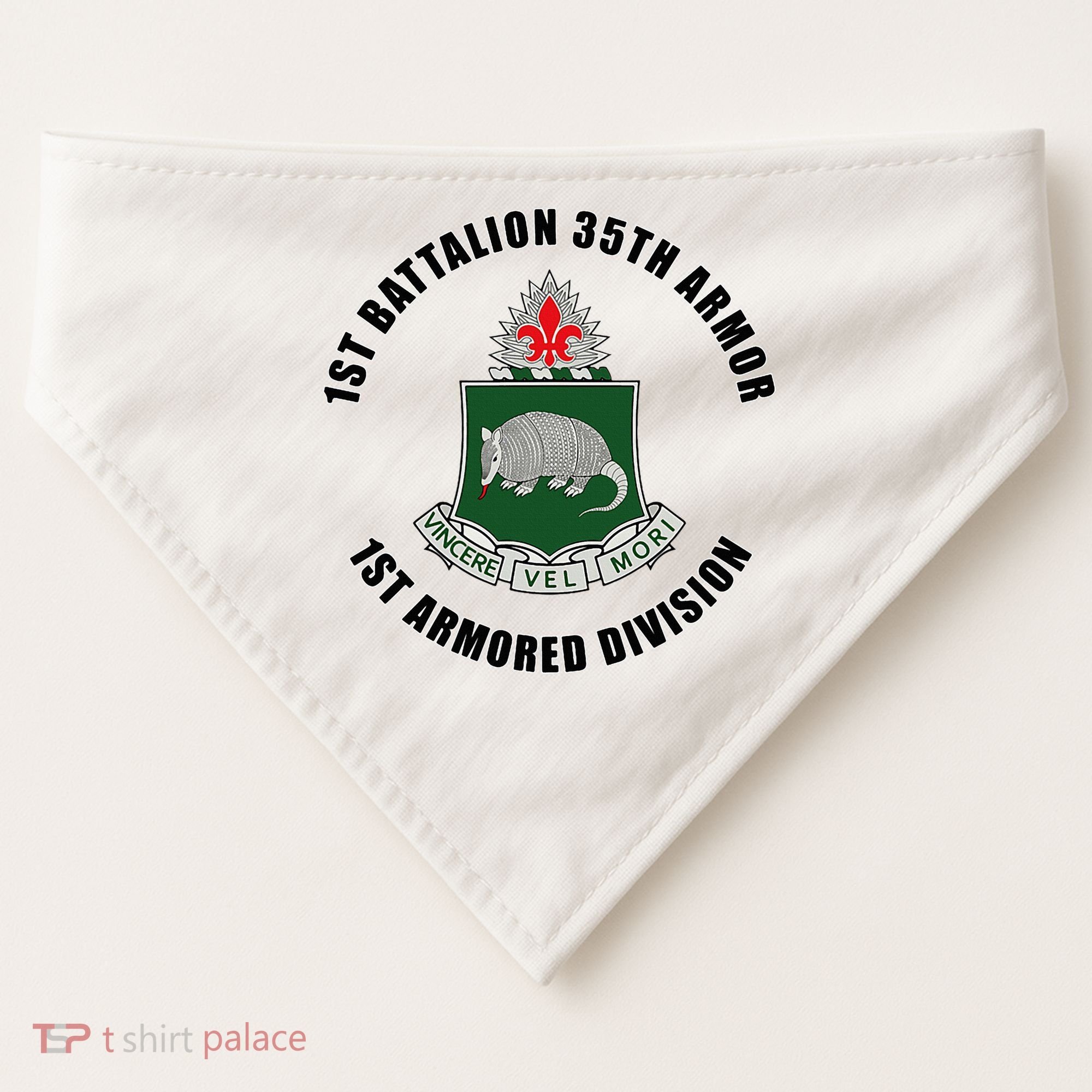 1st Battalion 35th Armor 1st Armored Division USA-Made Doggie Bandana