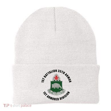 1st Battalion 35th Armor 1st Armored Division Beanie
