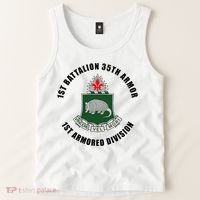 1st Battalion 35th Armor 1st Armored Division Tank Top thumb 2
