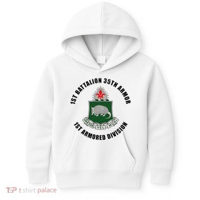 1st Battalion 35th Armor 1st Armored Division Kids Hoodie