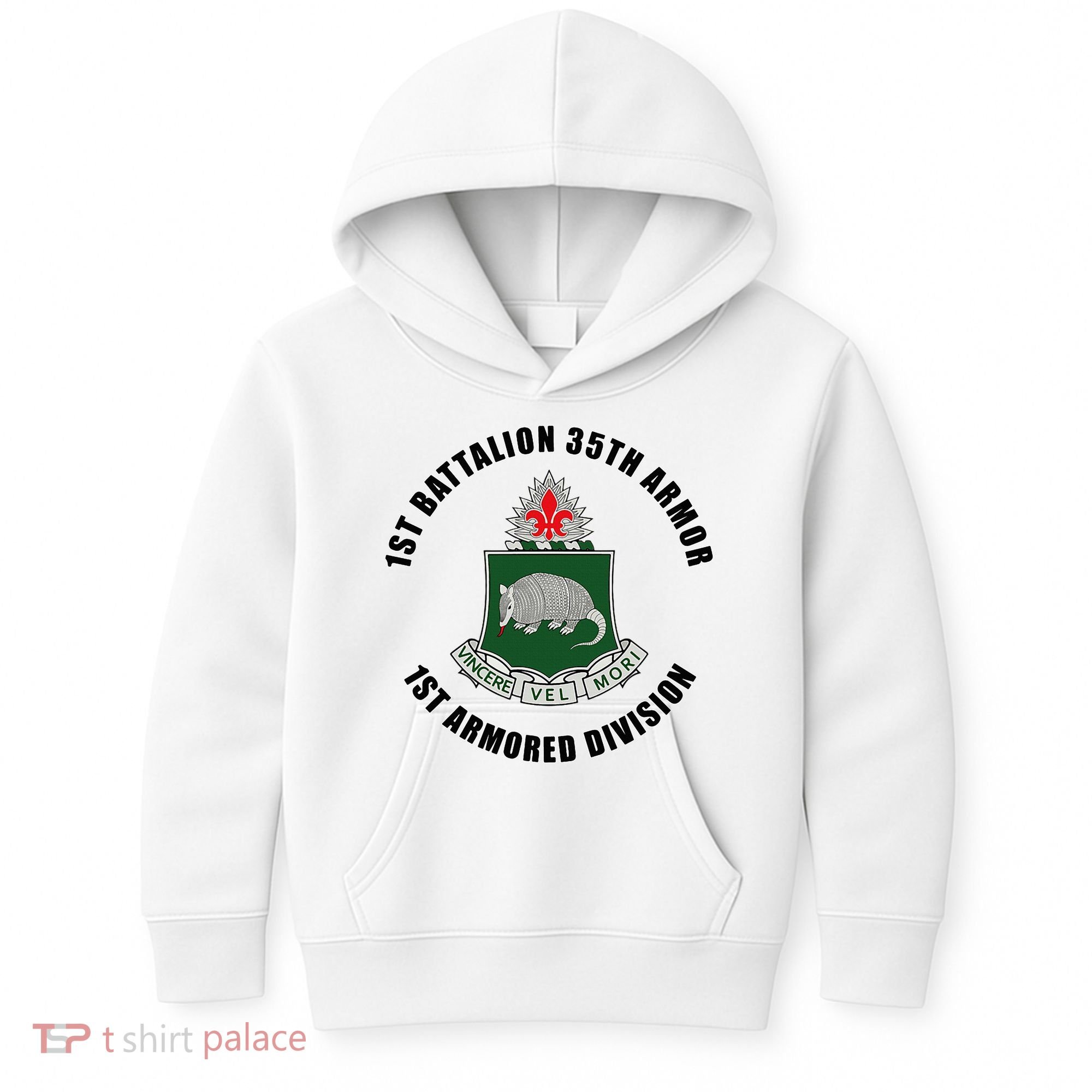 1st Battalion 35th Armor 1st Armored Division Kids Hoodie
