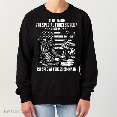 1st Battalion 7th Special Forces Group Airborne Veteran Women's Sweatshirt
