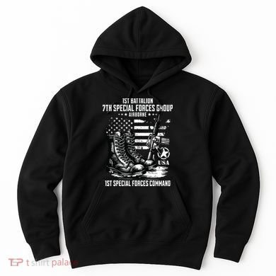 1st Battalion 7th Special Forces Group Airborne Veteran Hoodie