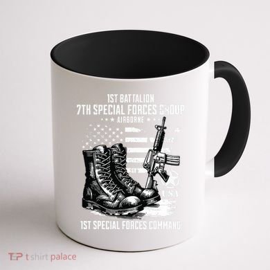 1st Battalion 7th Special Forces Group Airborne Veteran Coffee Mug back