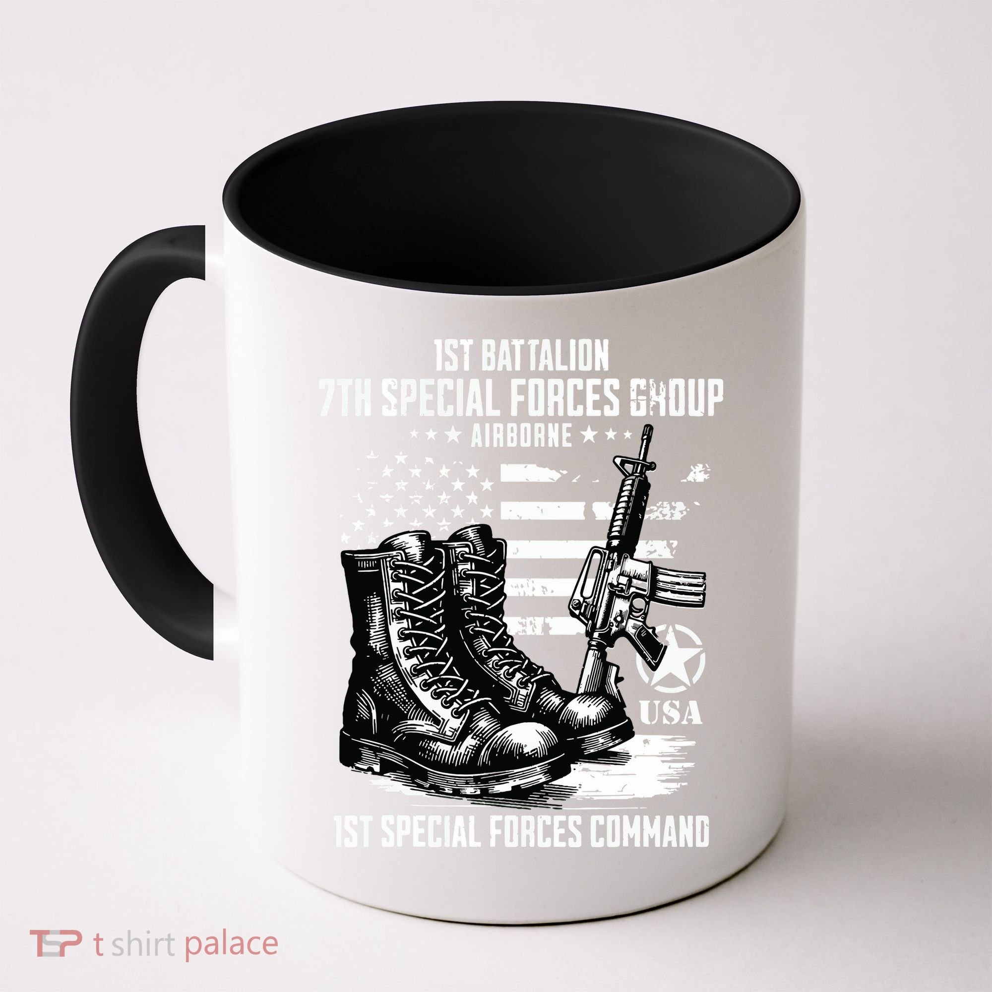 1st Battalion 7th Special Forces Group Airborne Veteran Coffee Mug