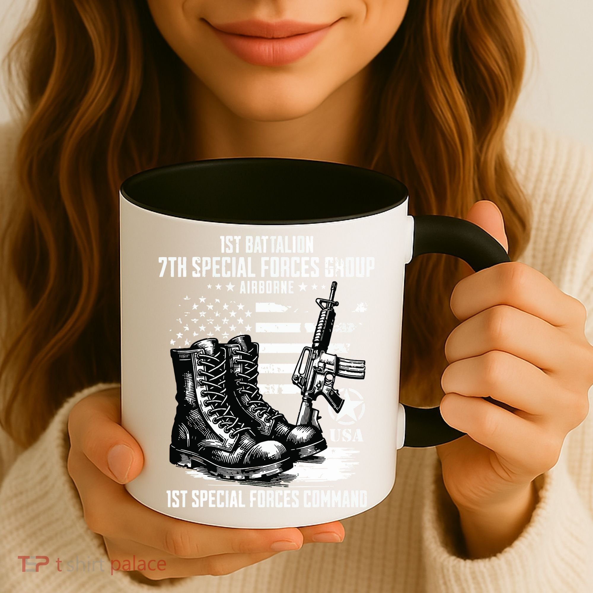 1st Battalion 7th Special Forces Group Airborne Veteran Coffee Mug
