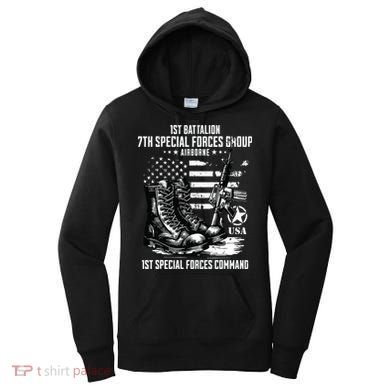 1st Battalion 7th Special Forces Group Airborne Veteran Women's Hoodie