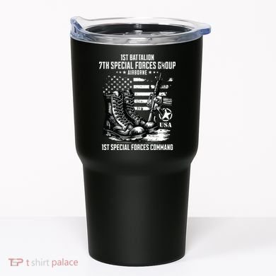1st Battalion 7th Special Forces Group Airborne Veteran Tumbler