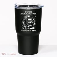 1st Battalion 7th Special Forces Group Airborne Veteran Tumbler thumb 0