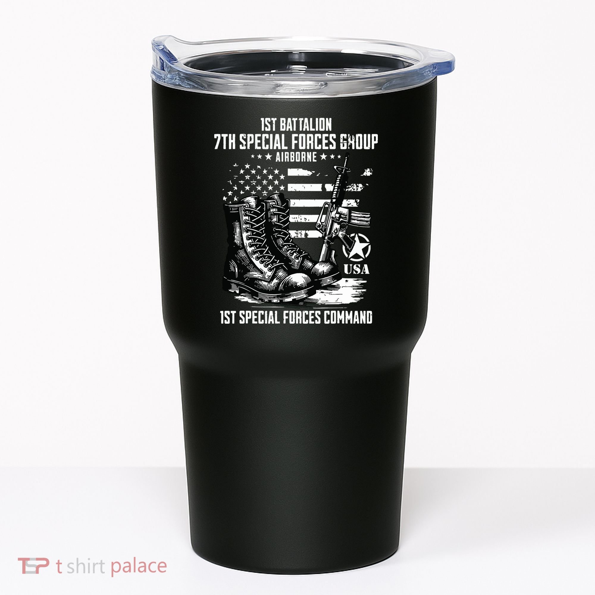 1st Battalion 7th Special Forces Group Airborne Veteran Tumbler