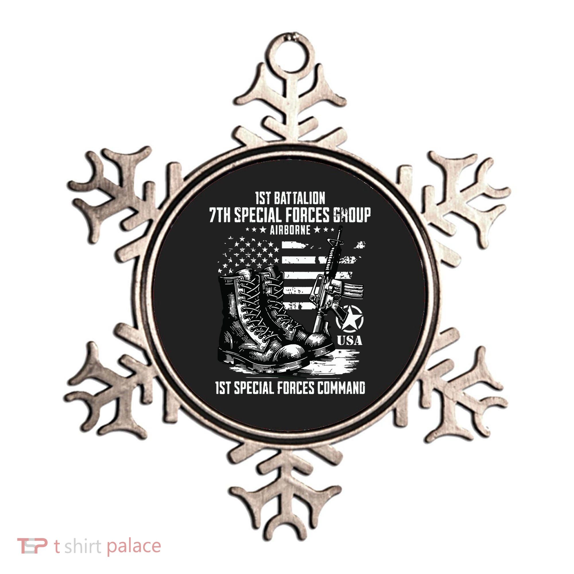 1st Battalion 7th Special Forces Group Airborne Veteran Ornament