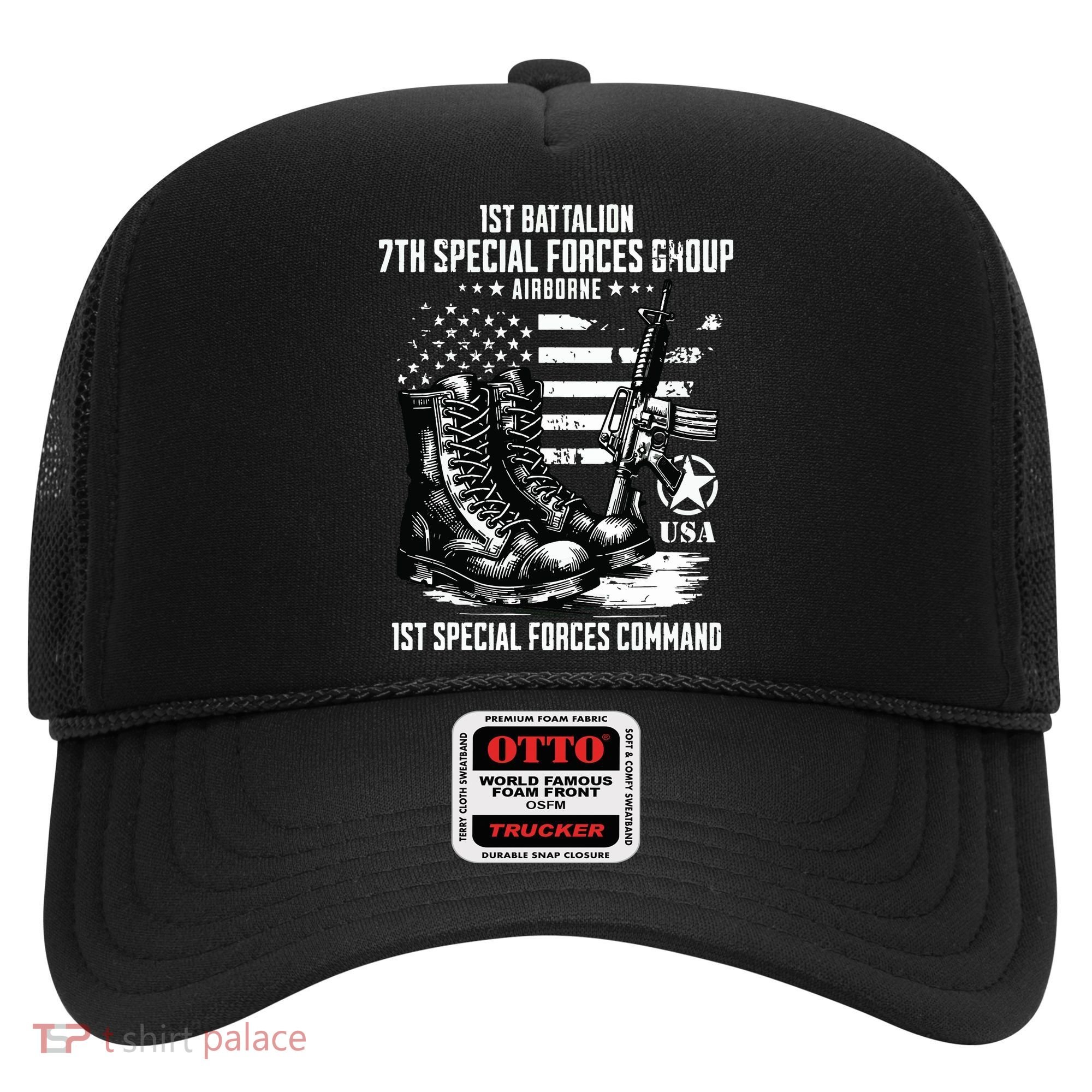 1st Battalion 7th Special Forces Group Airborne Veteran Hat