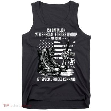 1st Battalion 7th Special Forces Group Airborne Veteran Tank Top
