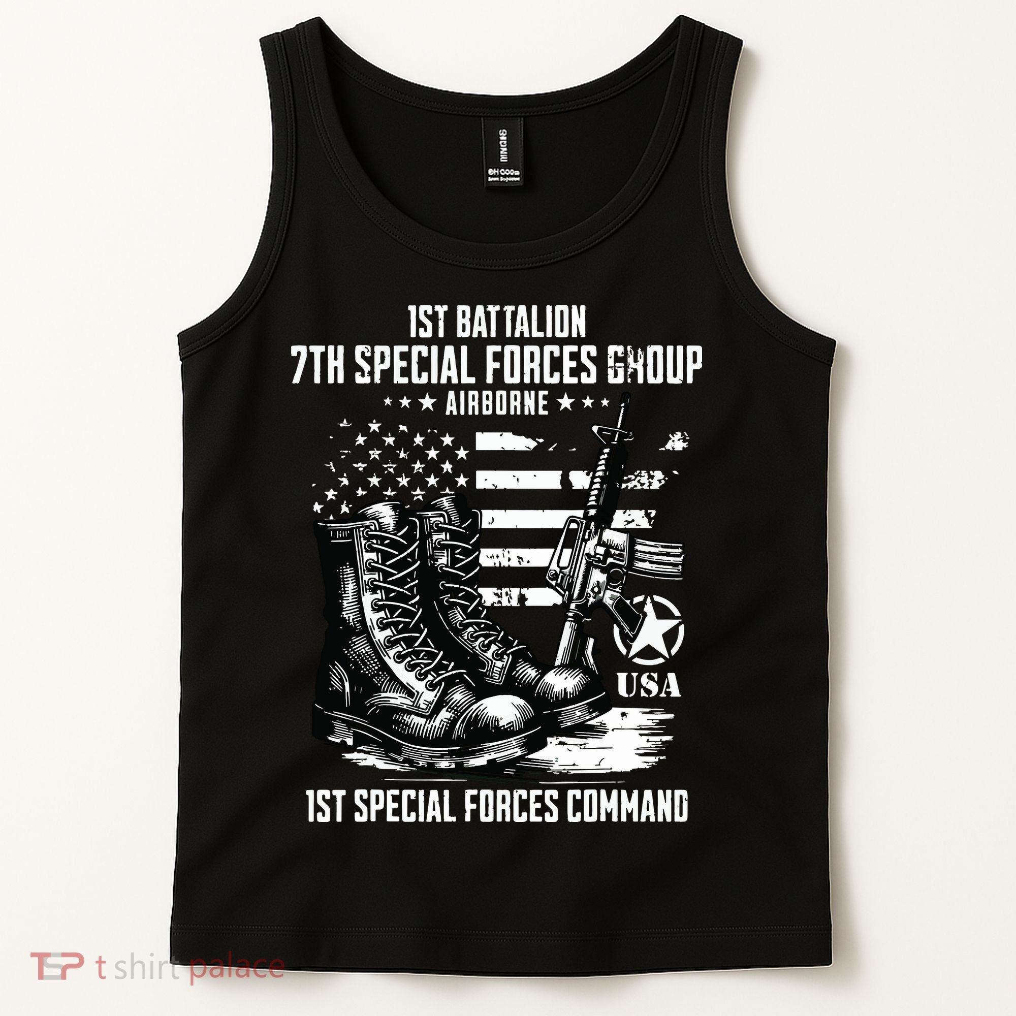 1st Battalion 7th Special Forces Group Airborne Veteran Tank Top