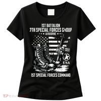 1st Battalion 7th Special Forces Group Airborne Veteran Women's T-Shirt thumb 0