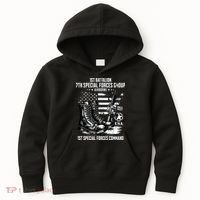 1st Battalion 7th Special Forces Group Airborne Veteran Kids Hoodie thumb 0
