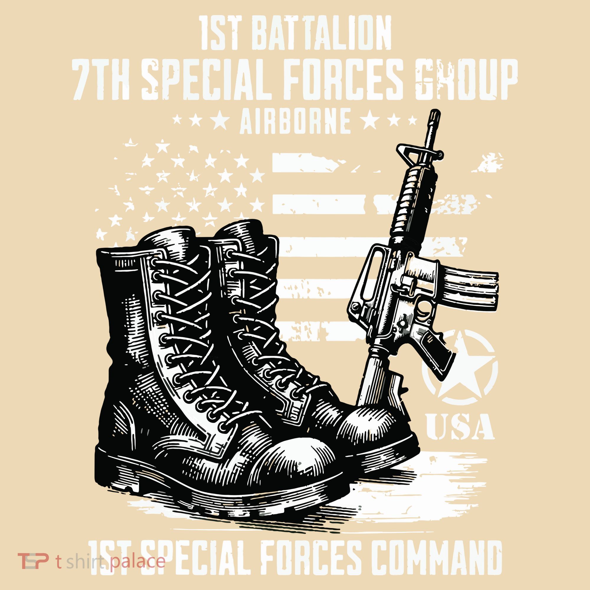 1st Battalion 7th Special Forces Group Airborne Veteran Doggie Tank