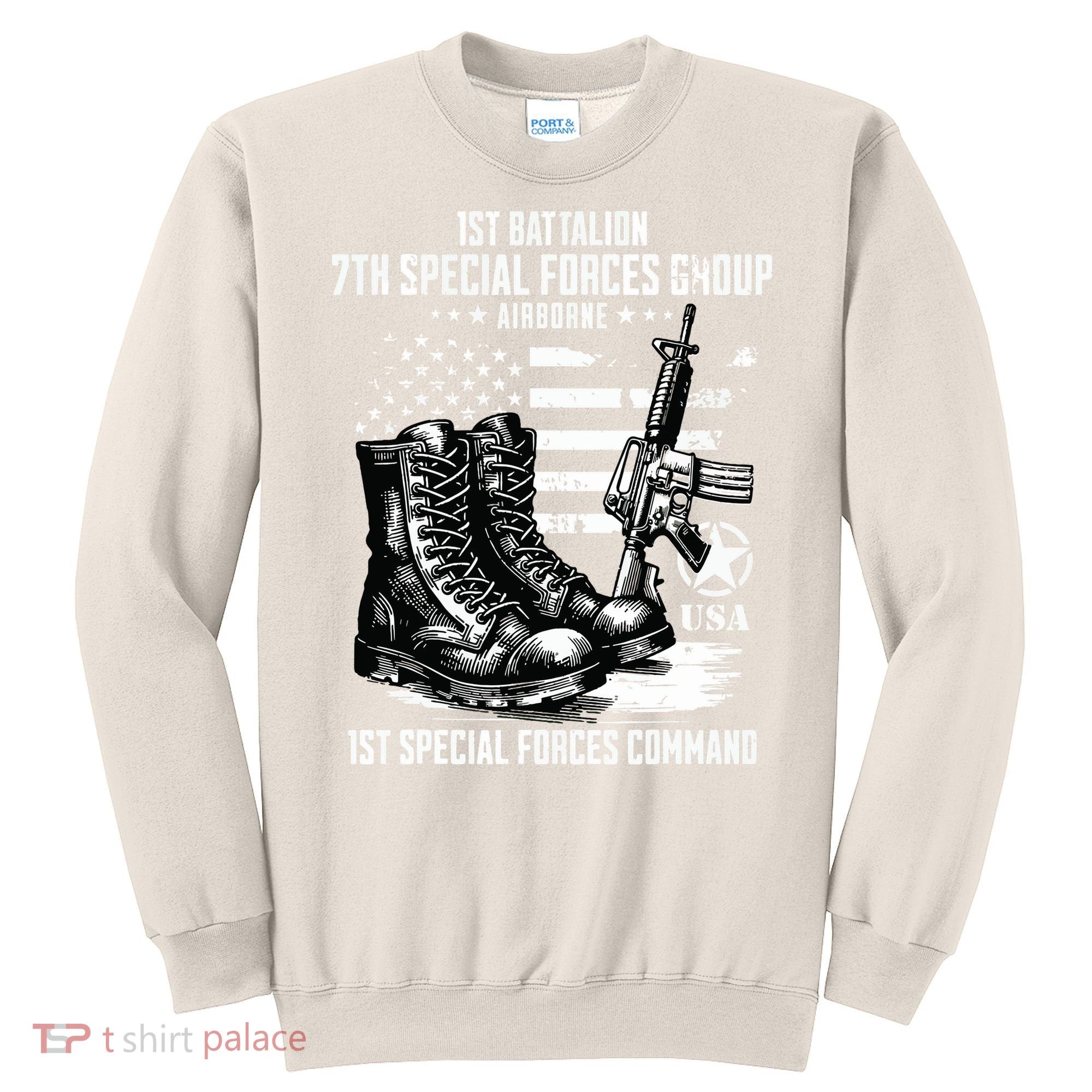 1st Battalion 7th Special Forces Group Airborne Veteran Sweatshirt