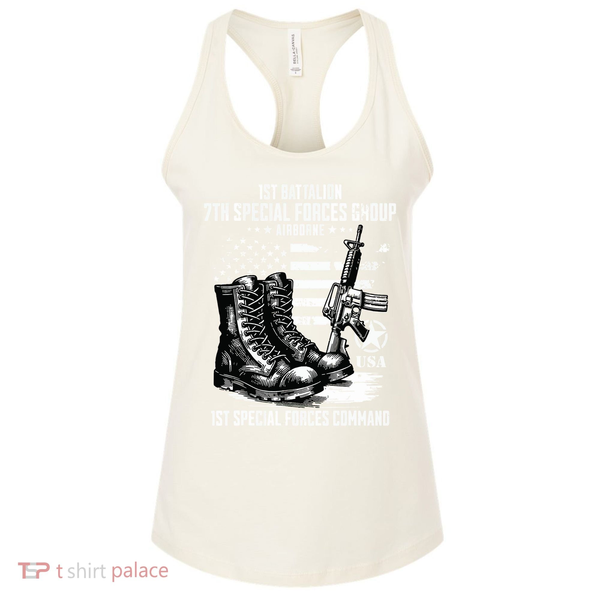 1st Battalion 7th Special Forces Group Airborne Veteran Women's Tank Top