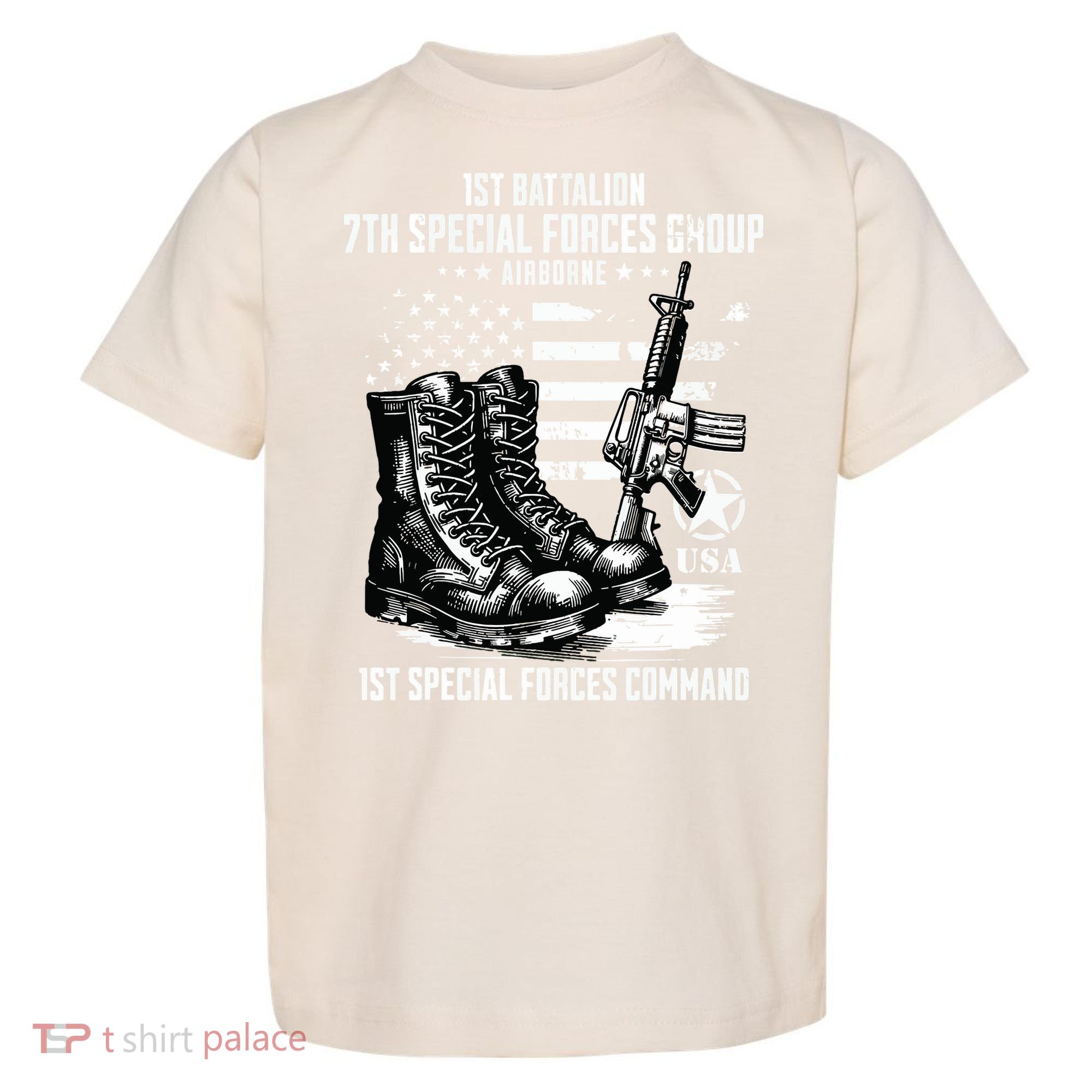 1st Battalion 7th Special Forces Group Airborne Veteran Toddler T-Shirt