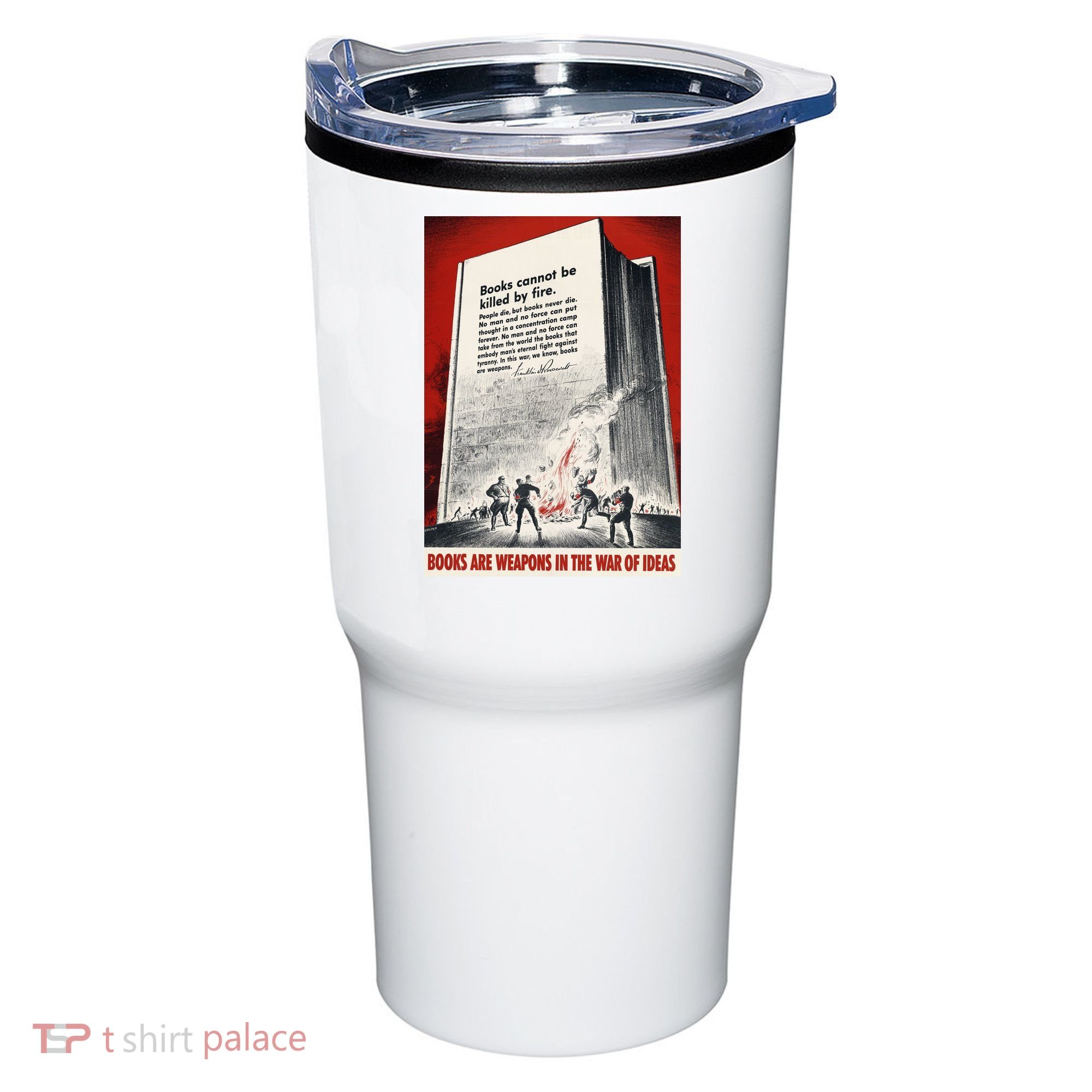 1940s Books Are Weapons Book Burning Wwii Propaganda War Poster Tumbler