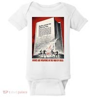 1940s Books Are Weapons Book Burning Wwii Propaganda War Poster Baby Bodysuit thumb 0