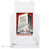 1940s Books Are Weapons Book Burning Wwii Propaganda War Poster Tank Top thumb 0